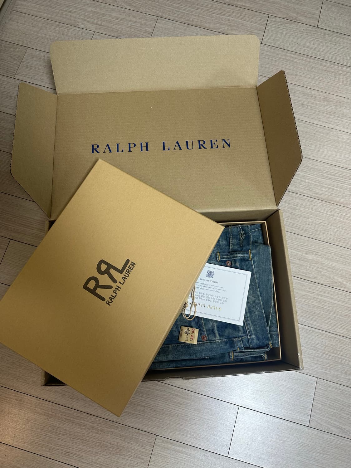 [32x30] RRL 스트레이트핏 밀너 셀비지 진 상품이미지2