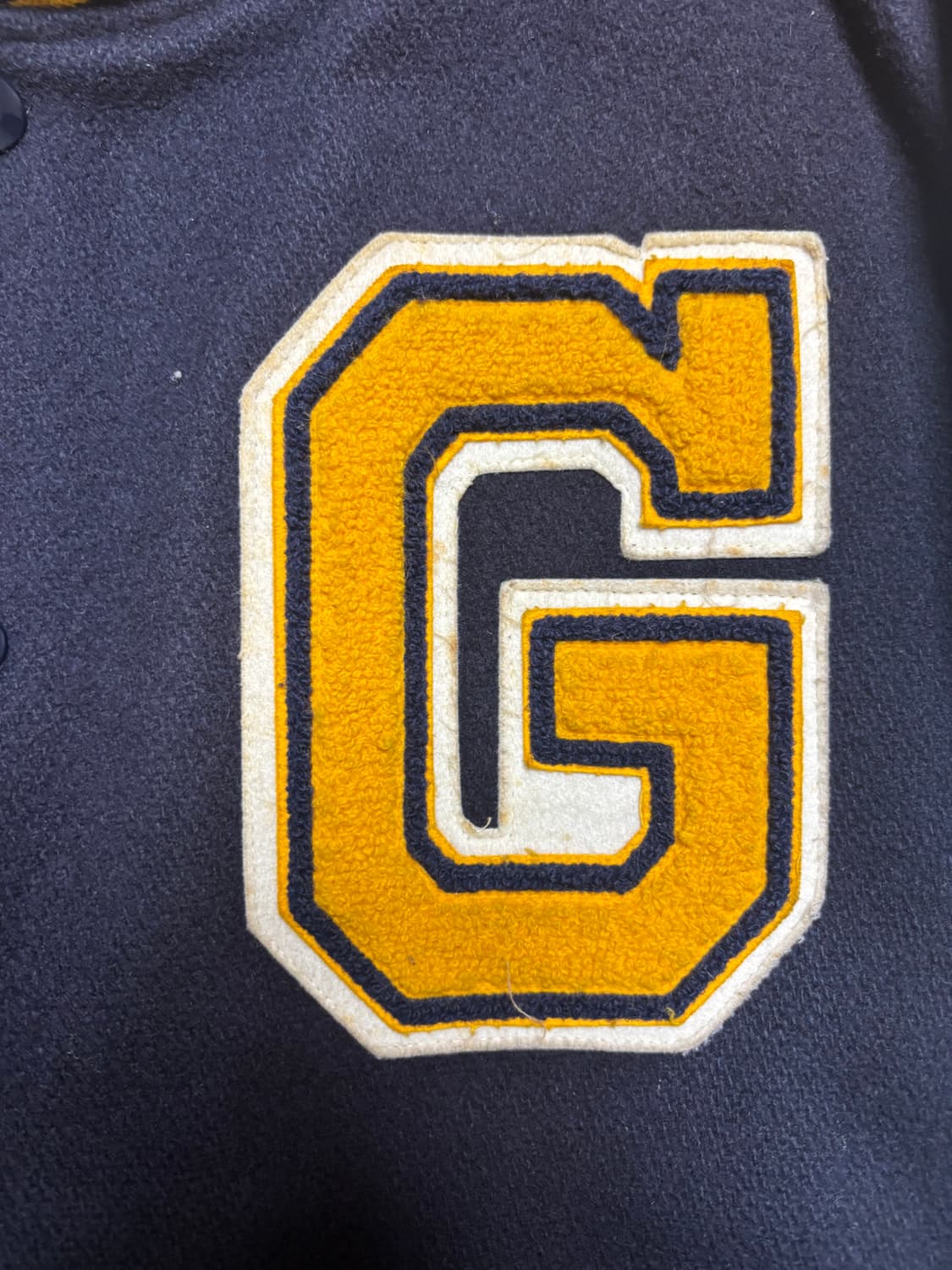 8-90’s 골든베어 레더 바시티 자켓 상품이미지4