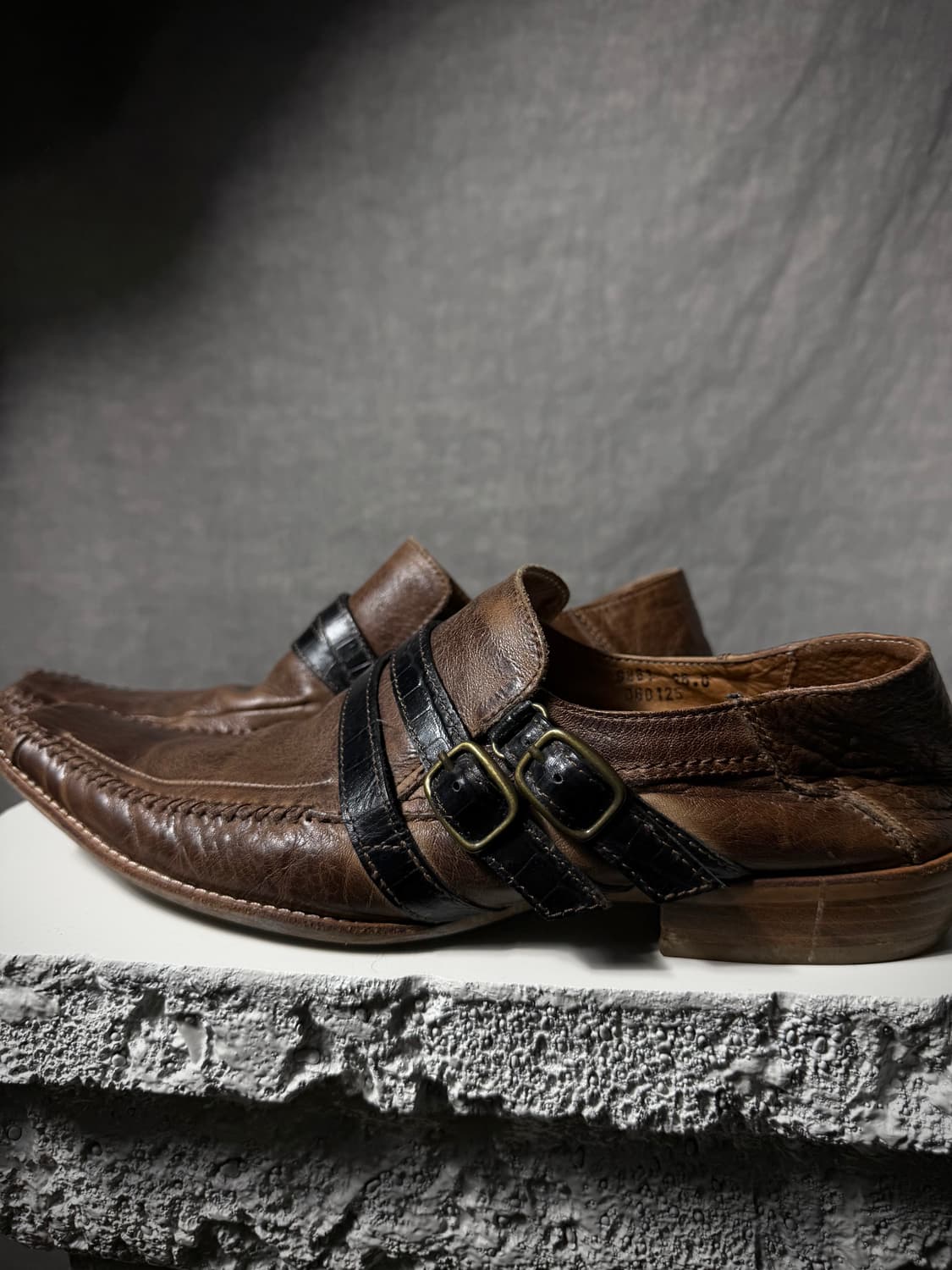 Whoop De Doo Double Strap Leather Shoes 상품이미지3