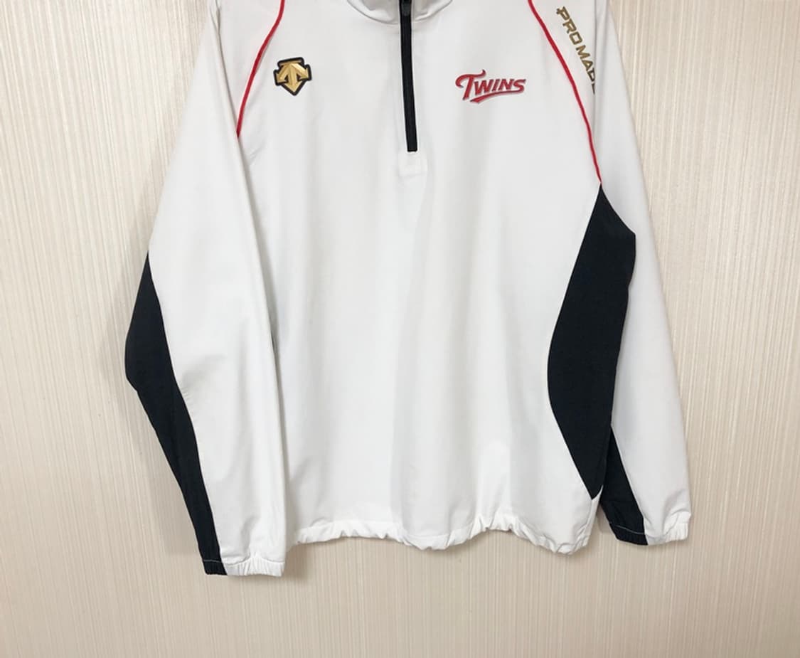 ) KBO 데상트 프로메이드 LG트윈스 하프집업 웜업 풀오버자켓/바막 L 상품이미지3