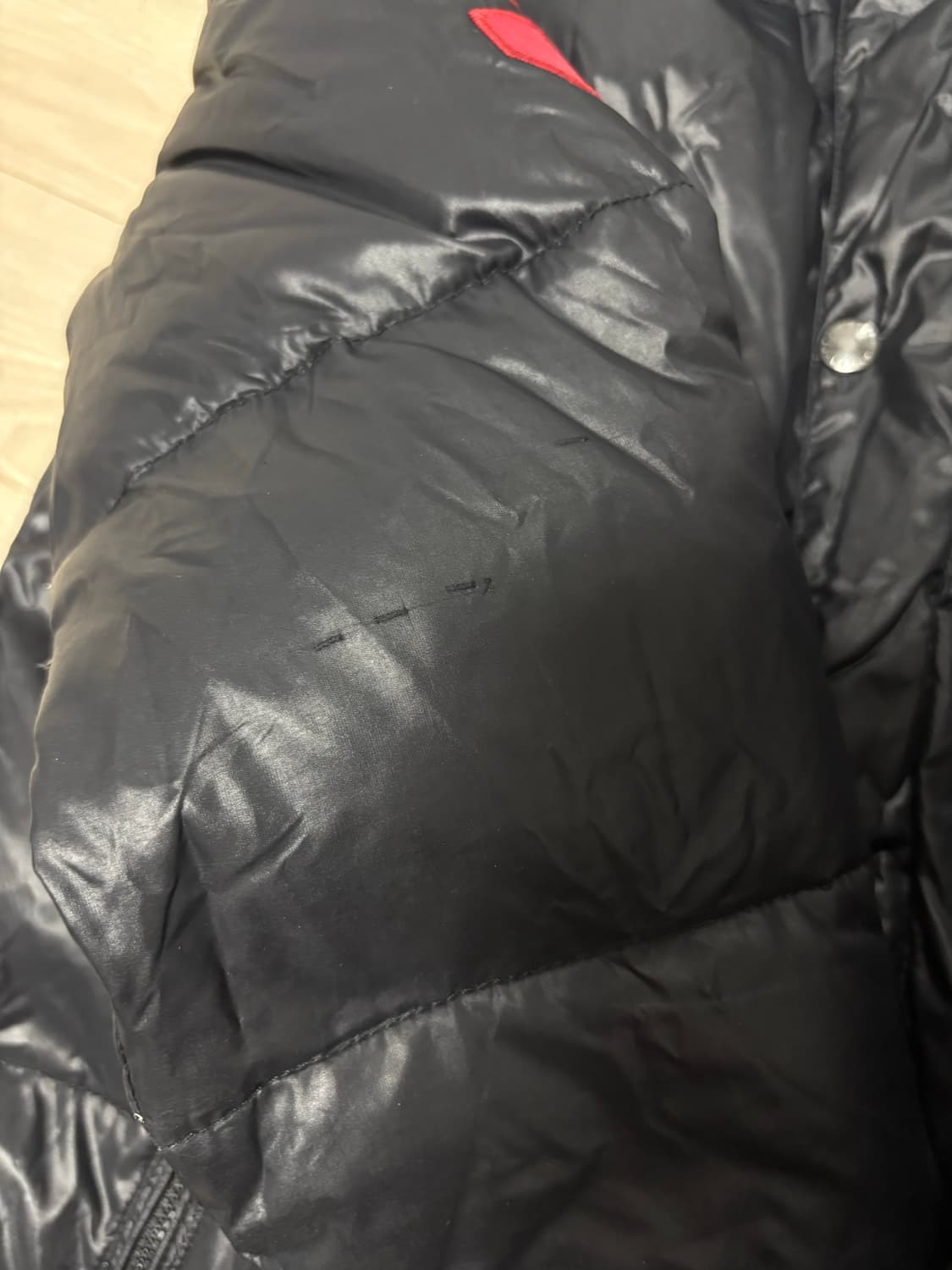 폴로 랄프로렌 유광패딩, 레드포니 오리털 패딩 M 상품이미지7