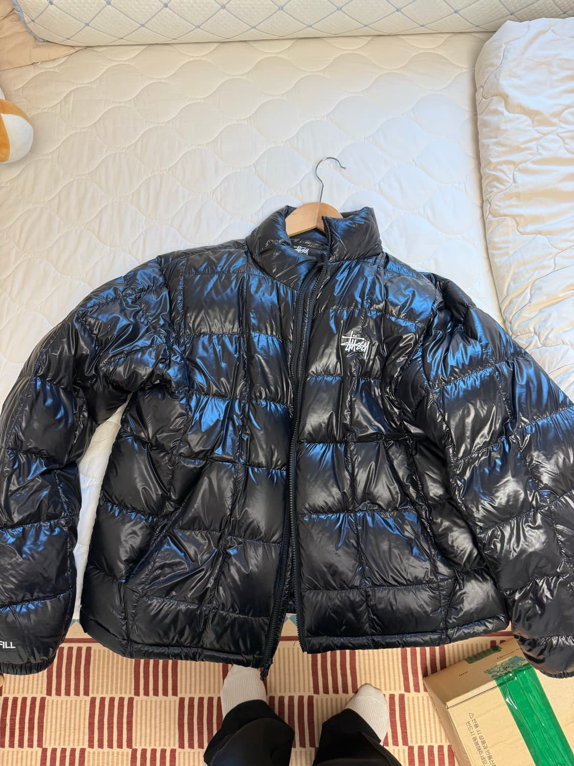 스투시 미드웨이트 푸퍼 블랙 상품이미지1