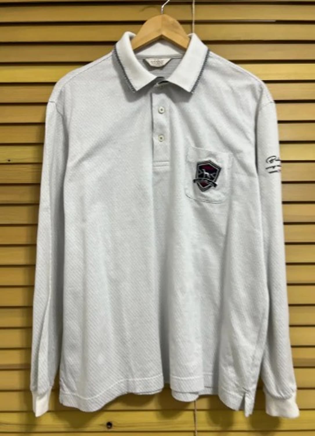 아다바트재팬 남성 그레이 기능성카라긴팔티셔츠 50 상품이미지2