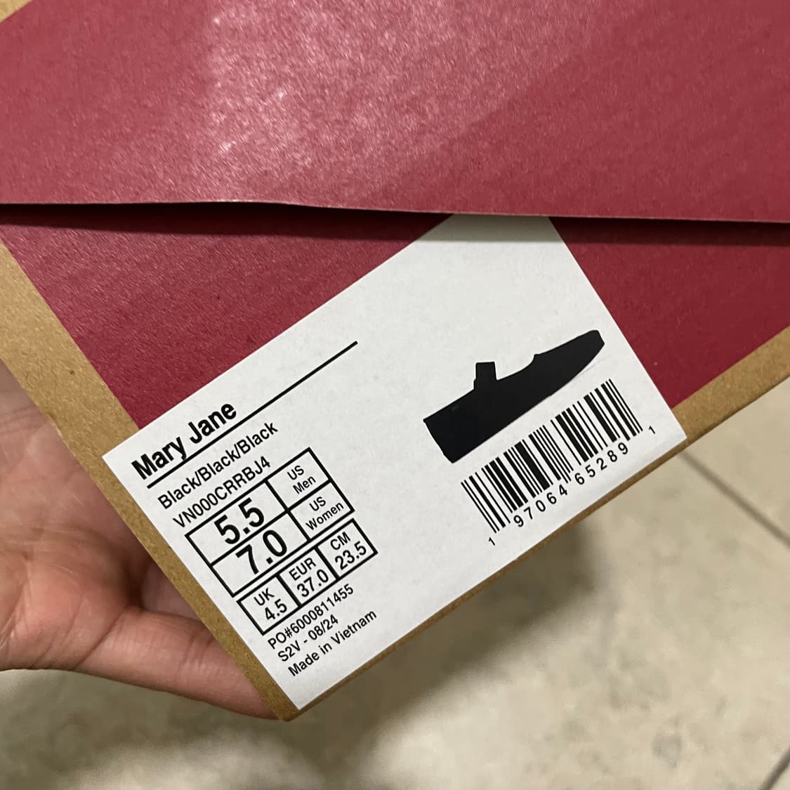 반스 메리제인 235 올블랙  상품이미지2