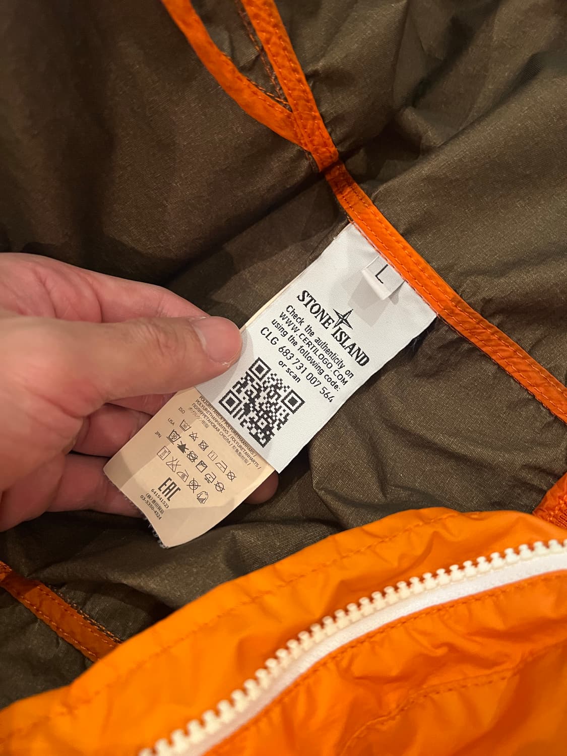 스톤아일랜드 멤브라나 3L TC 바람막이 L사이즈 상품이미지6