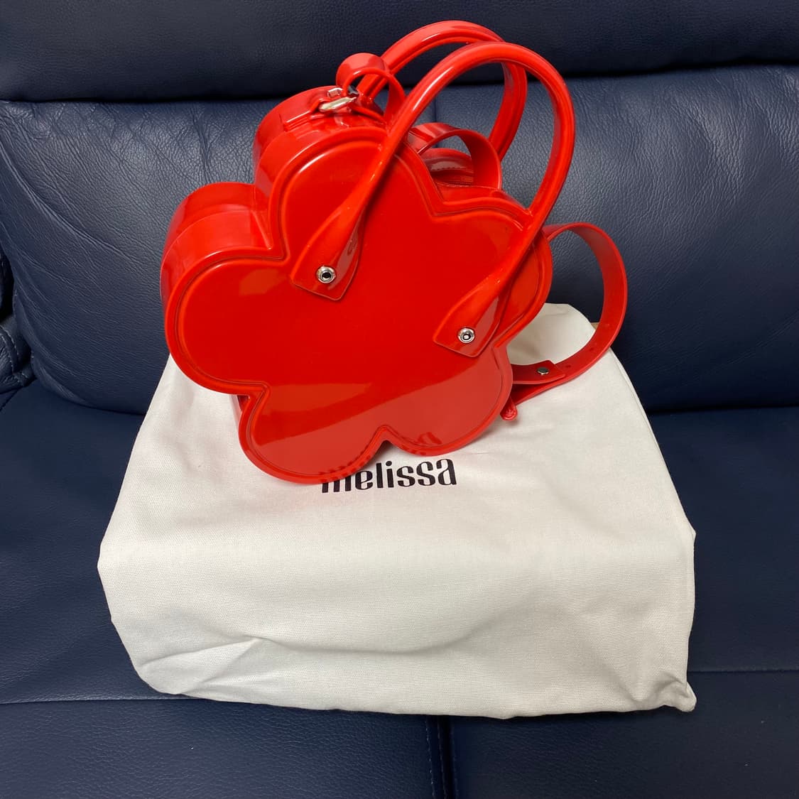 꼼데가르송 CDG걸 X 멜리사 플라워 백 레드 상품이미지1