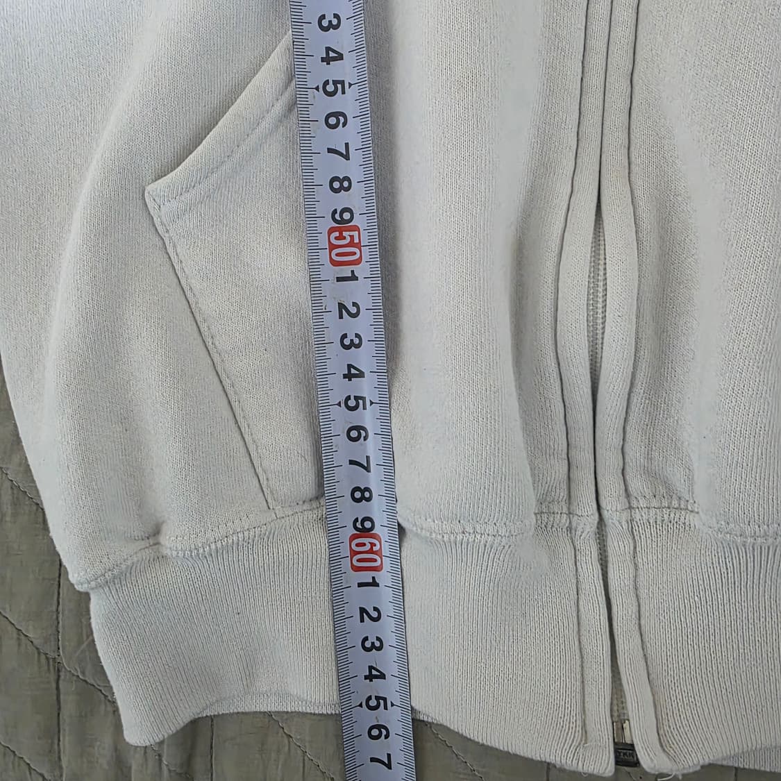 [M] 90s 러셀 애슬레틱 후드집업 화이트 상품이미지9