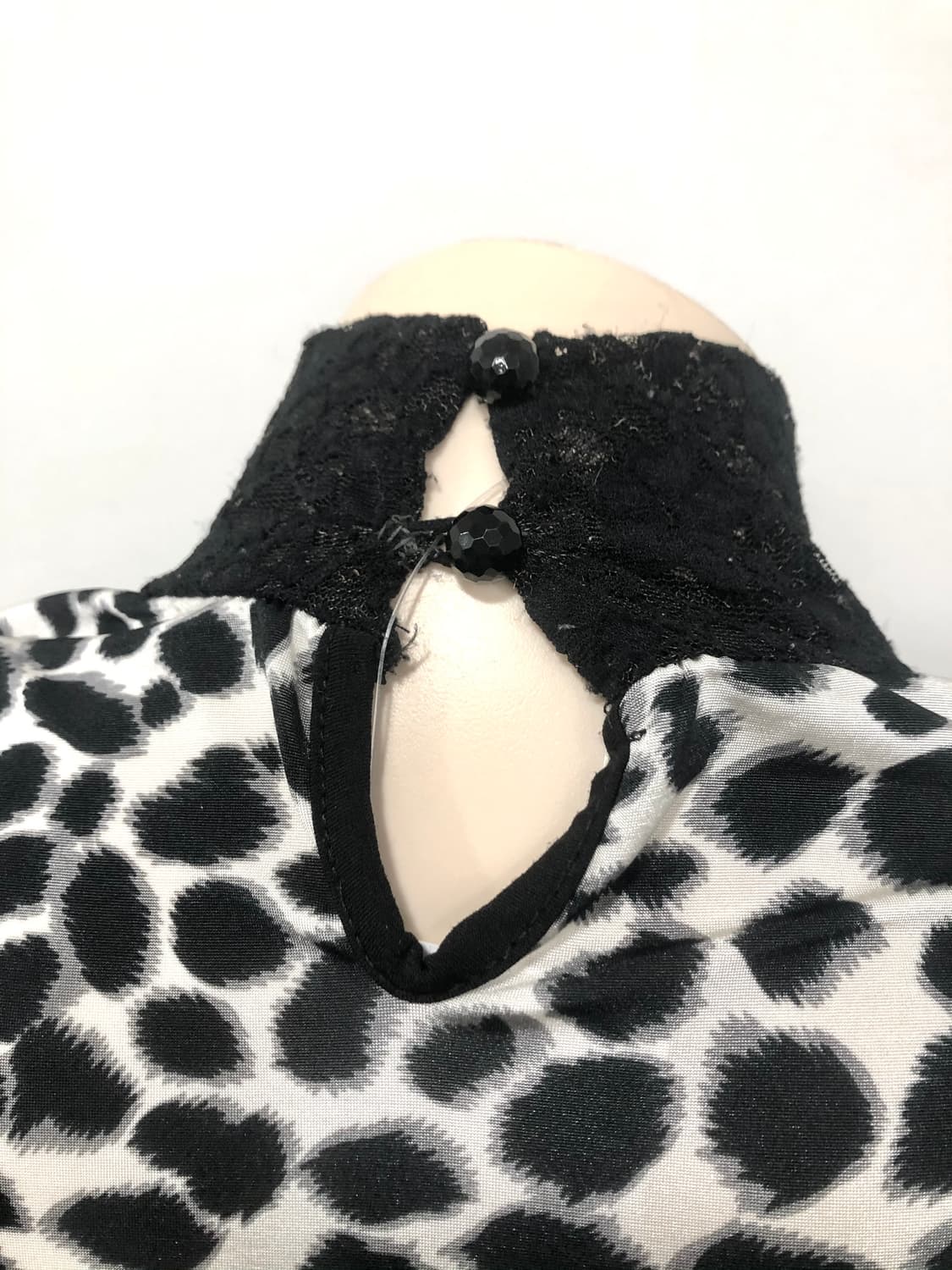 leopard pattern lace long sleeve 상품이미지4