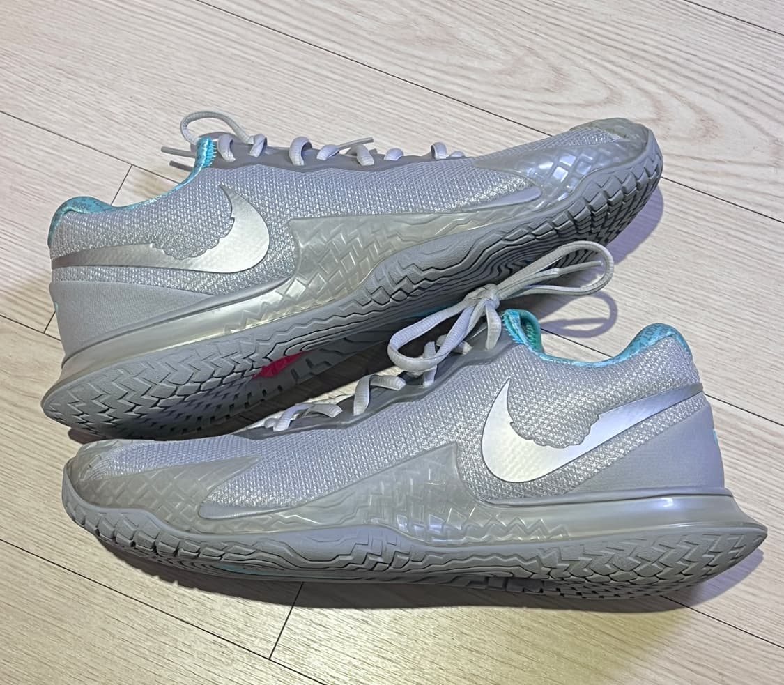 나이키 줌 베이퍼 케이지 4 라파 메탈릭실버 테니스화 275 새제품 상품이미지5