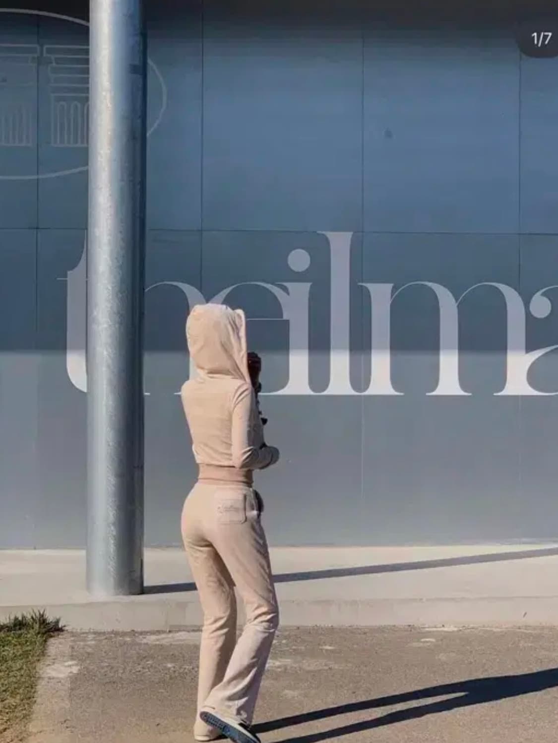 페일제이드 벨벳트레이닝셋업 베이지 팝니다 상품이미지3