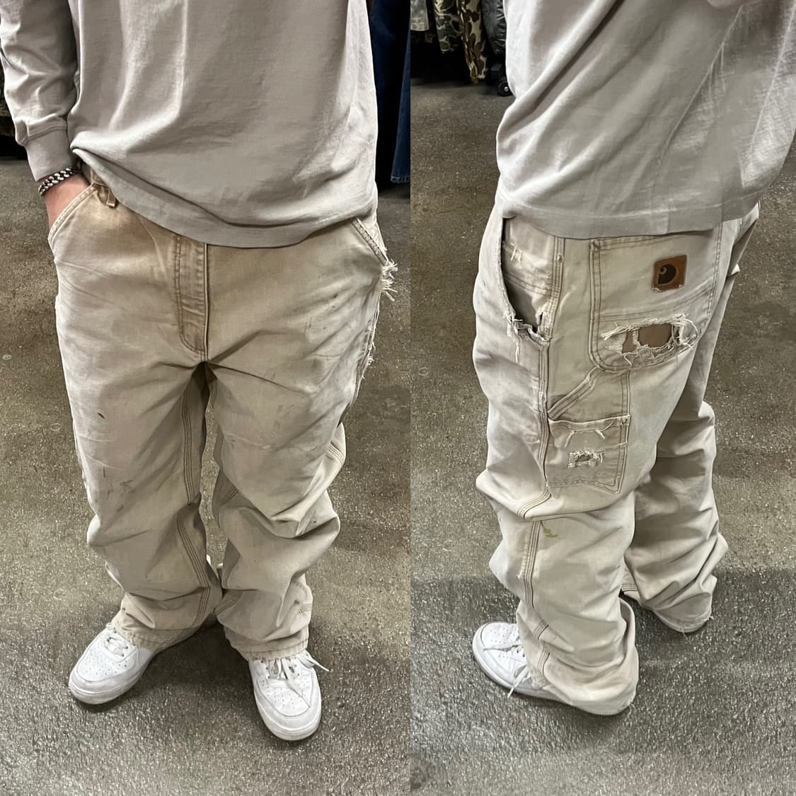 Carhartt B111 플란넬 라인드 카펜터 팬츠 (34“) 상품이미지1