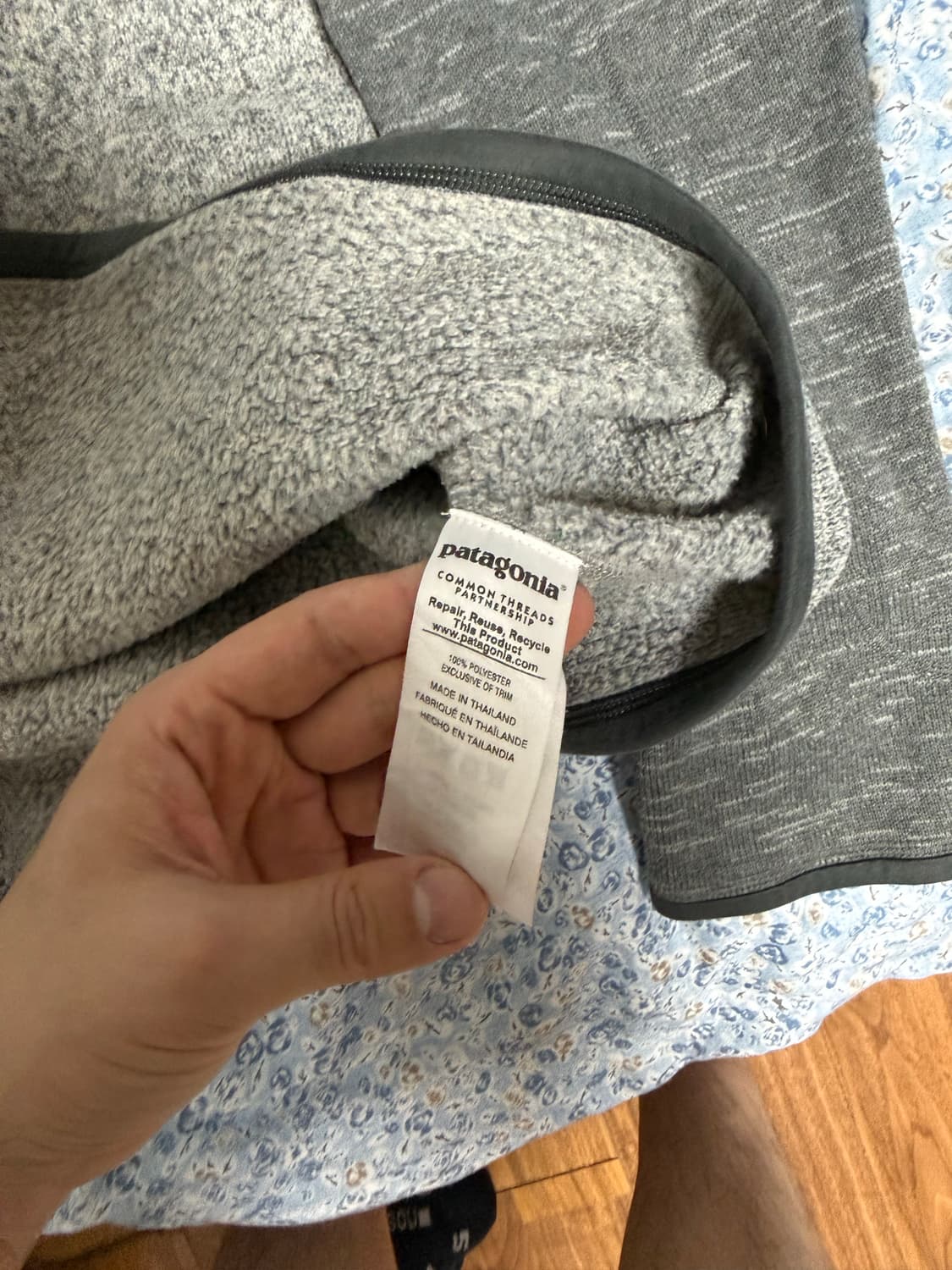 파타고니아 베터 플리스 반집업 그레이 L 상품이미지4