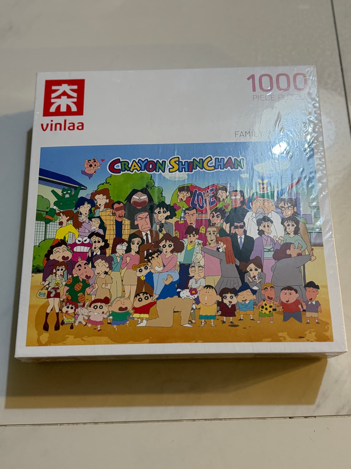 Vinlaa 짱구는 못말려 가족사진 1000피스 직소 퍼즐 상품이미지2