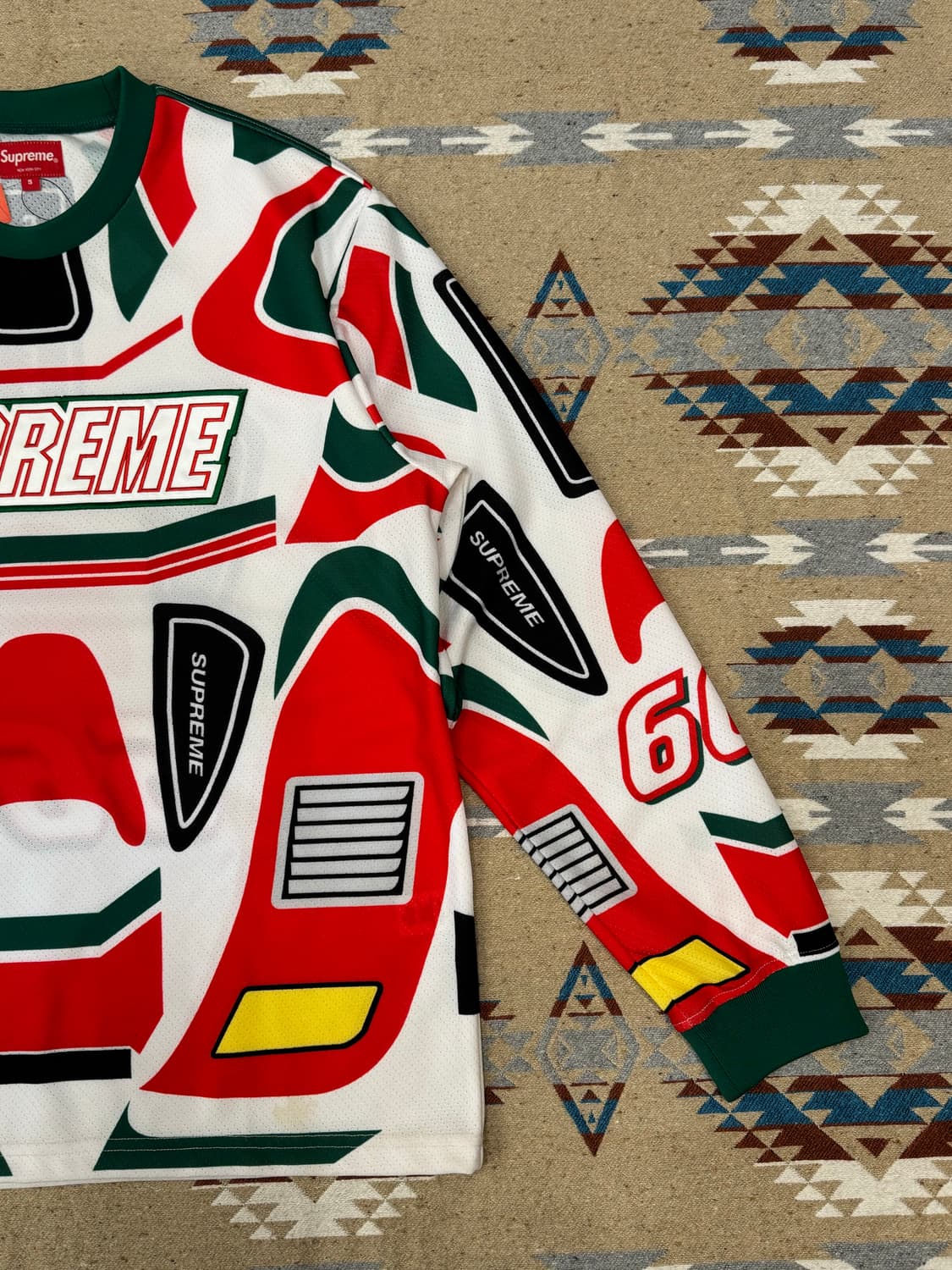 [S] 슈프림 데칼 모터 저지 화이트 22FW 상품이미지3