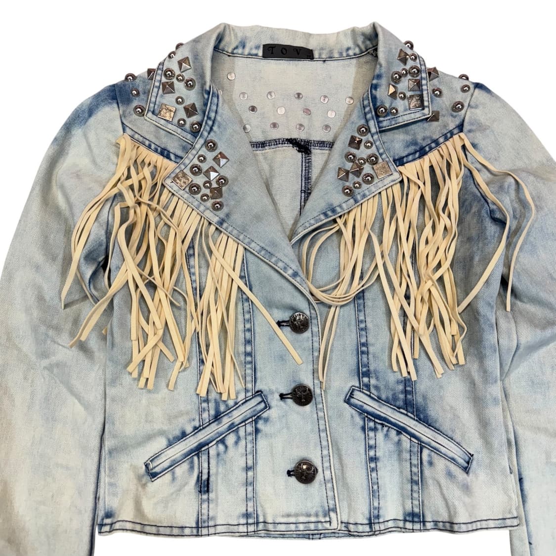 TOV Fringe & Studded 웨스턴 데님 자켓 (55)   상품이미지2