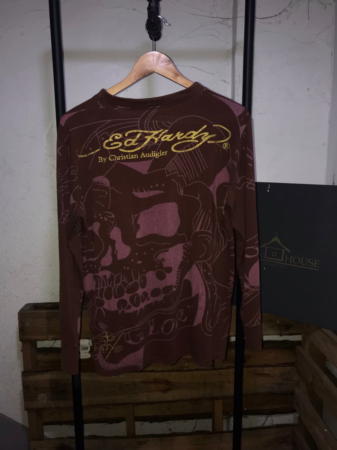 Ed Hardy Burgundy Long Sleeve 상품이미지2