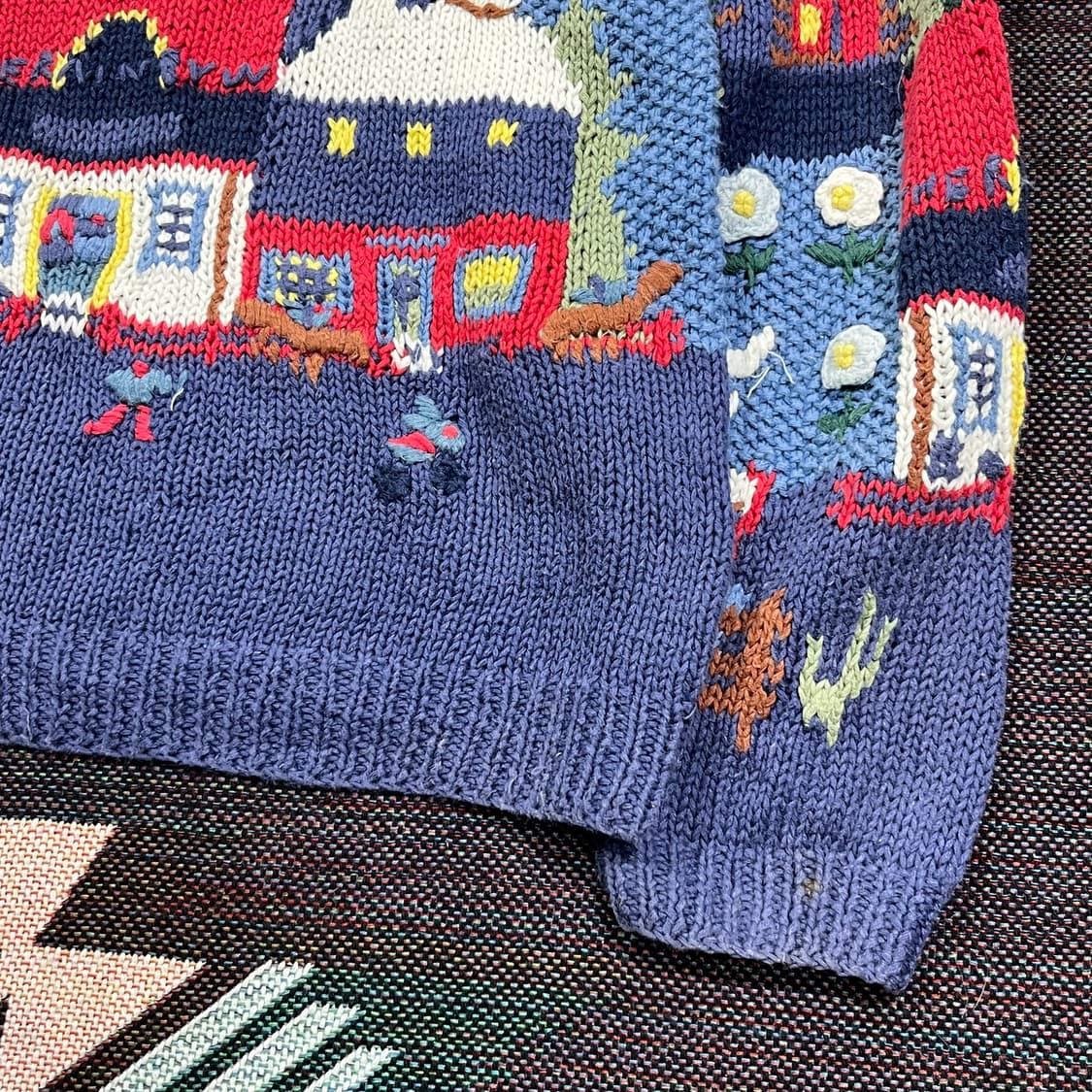 [COOKTOWN] 쿡타운 키치 빌리지 자수 니트 상품이미지4