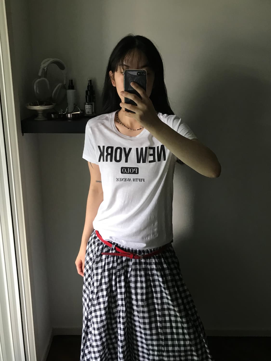 폴로 랄프로렌 중앙 프린팅 화이트 반팔티 상품이미지1
