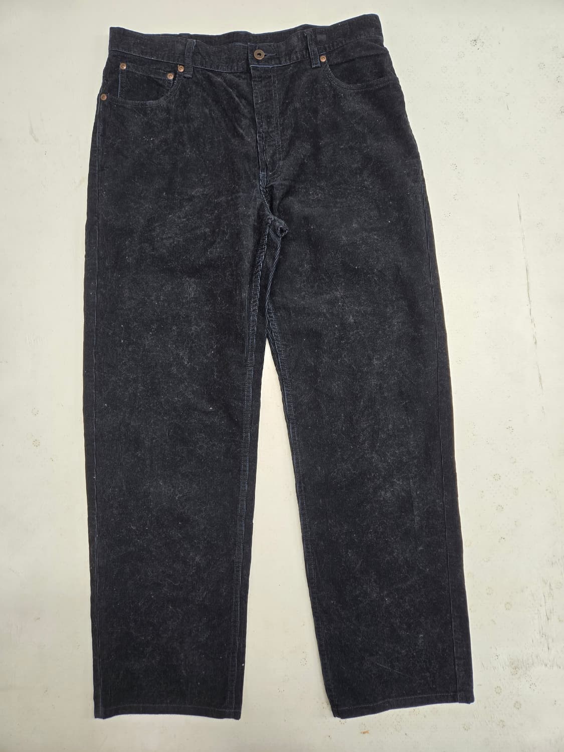 엘엘빈 블랙 코듀로이 바지 골덴바지 상품이미지1