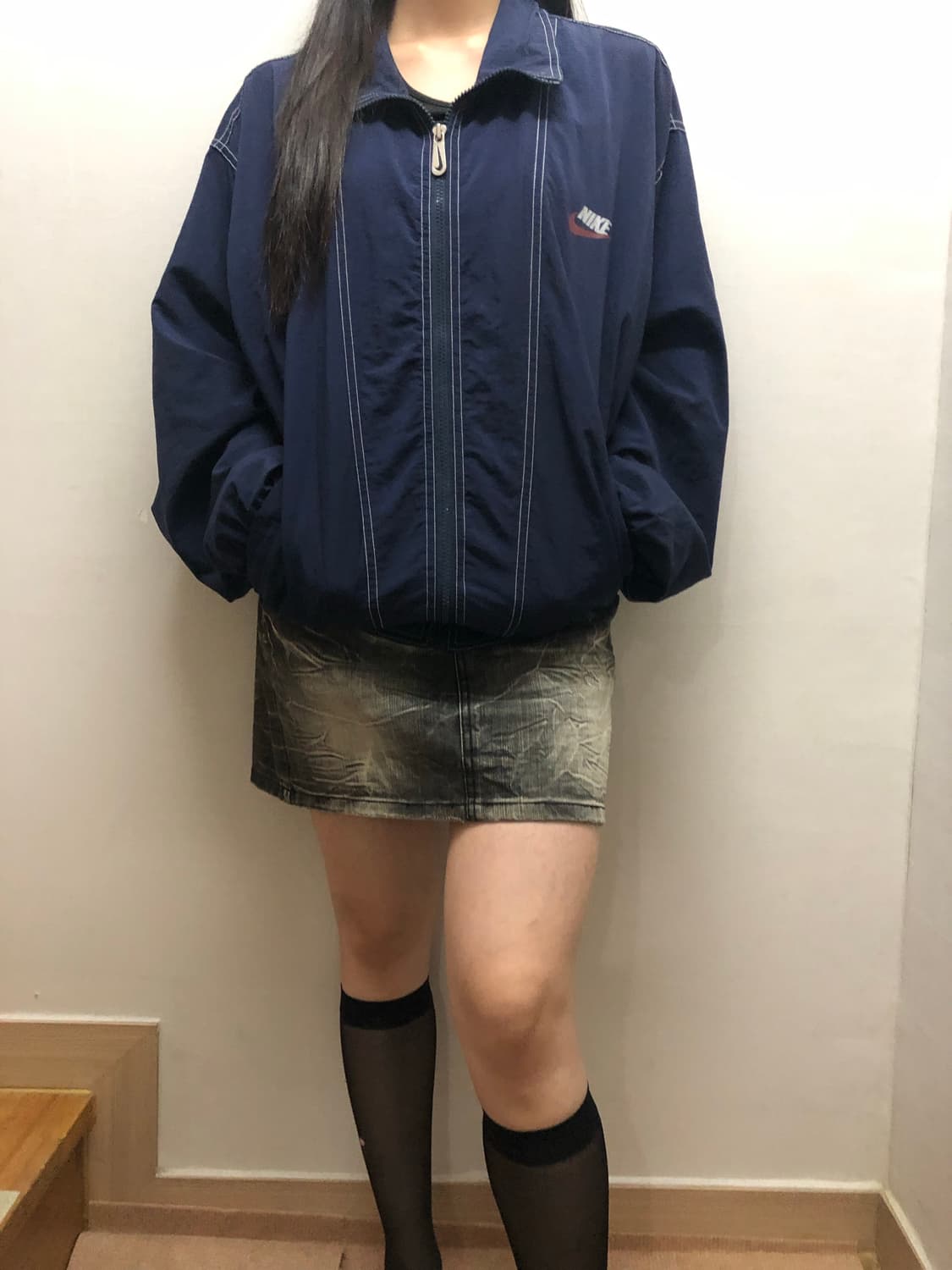 빈티지 나이키 네이비 바람막이 상품이미지4