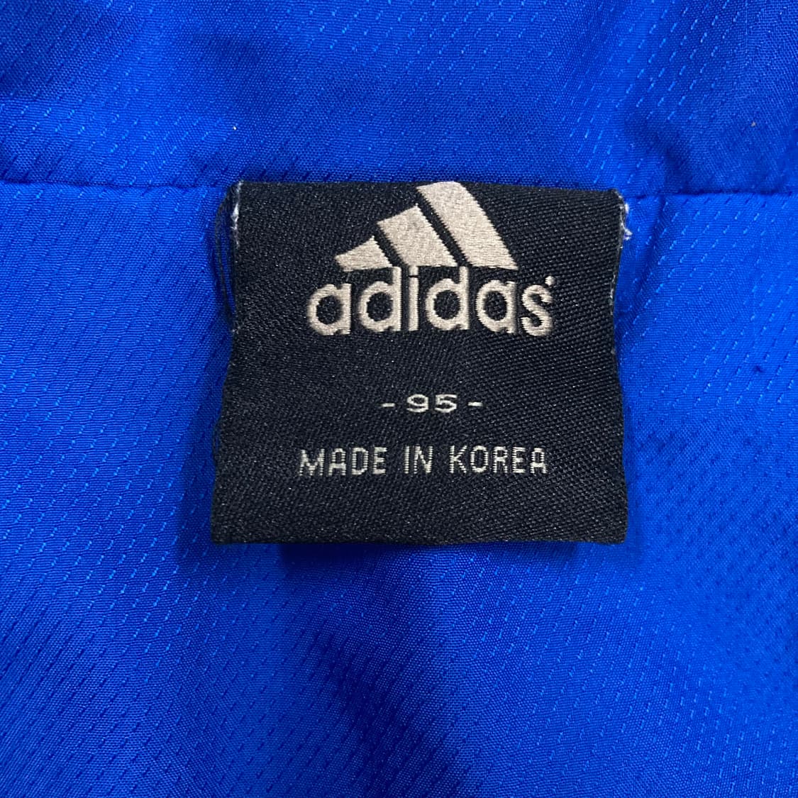 아디다스 블루 컬러 스몰 로고 바람막이 상품이미지3