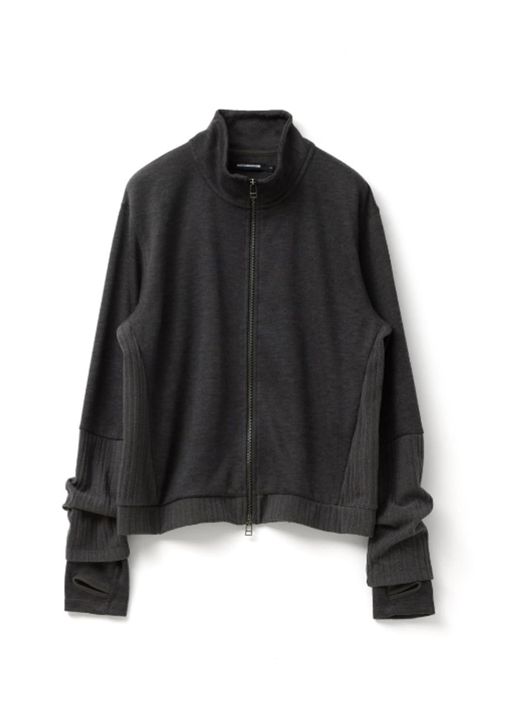 [5] 해칭룸 더블 슬리브 트랙 가디건 다크 카키 상품이미지1