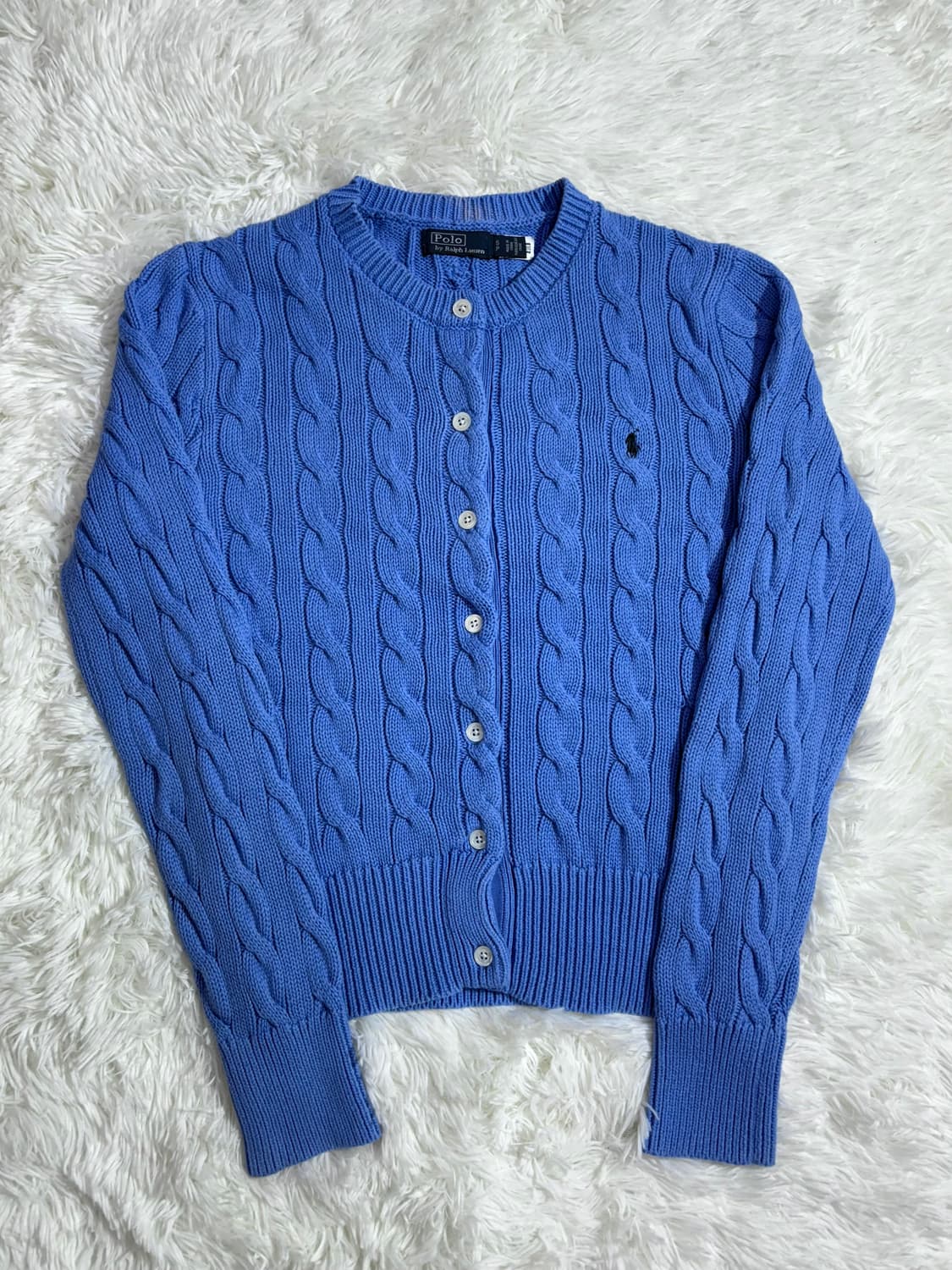 폴로 랄프로렌 큐알 포니 꽈배기 가디건  상품이미지3