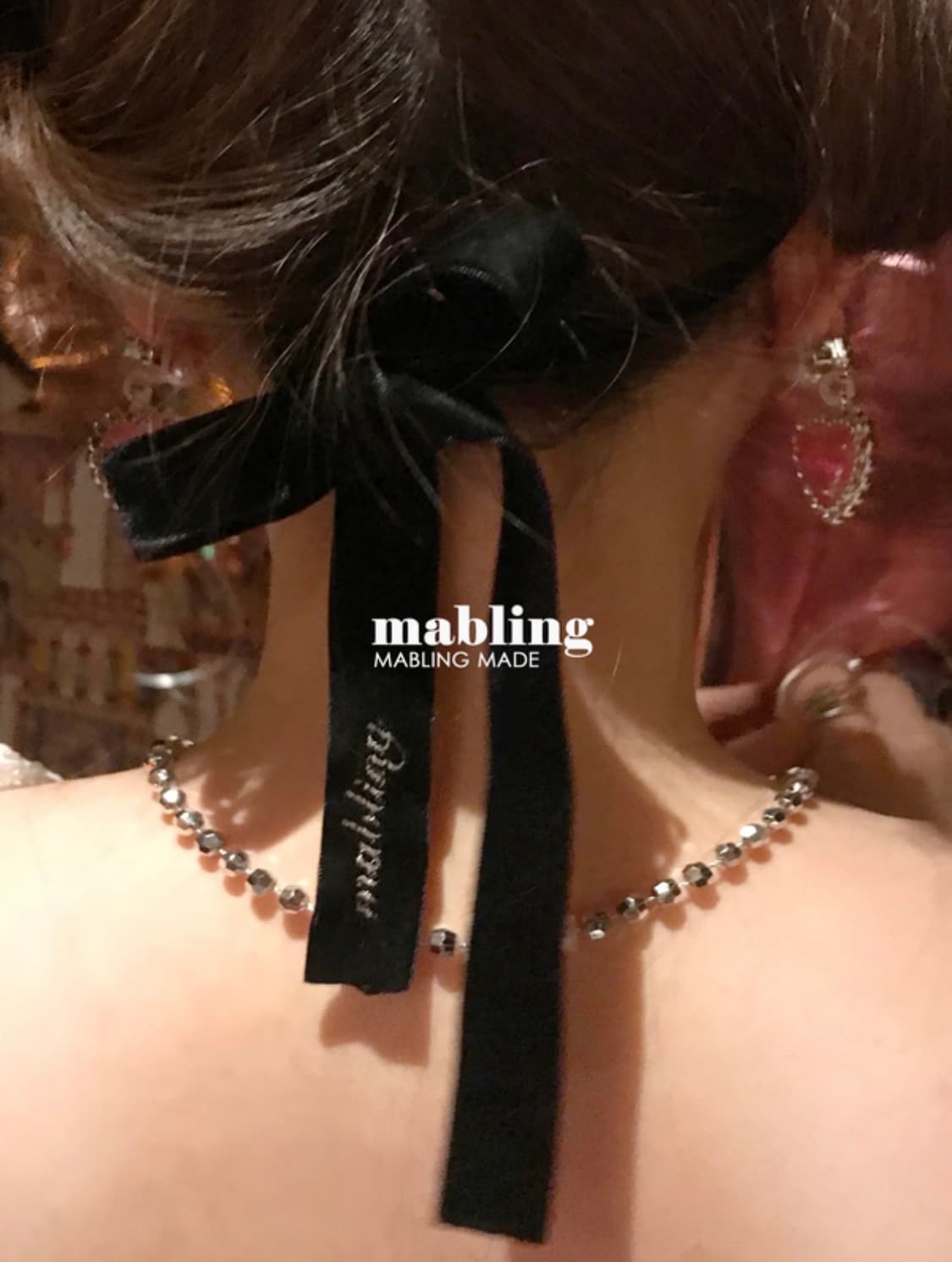 마블링마켓 벨벳리본헤어밴드 상품이미지2