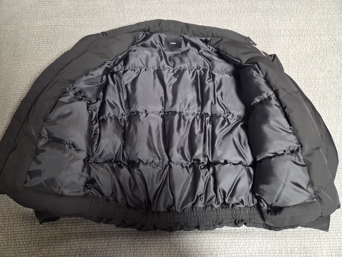 일꼬르소 ILCORSO 미니멀 크롭 구스다운 점퍼 블랙 M 100 상품이미지2