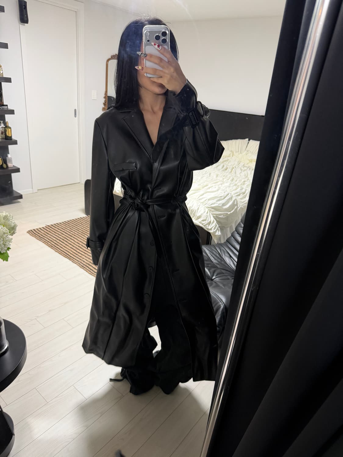 Odor leather coat 상품이미지1