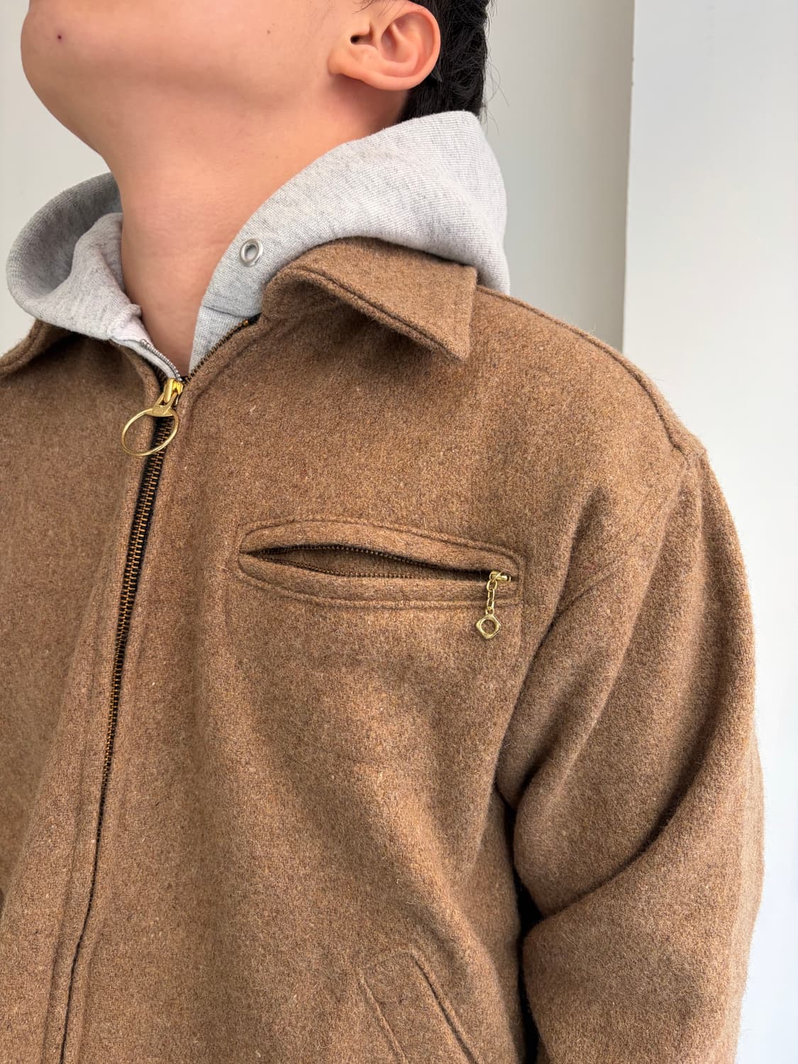 80-90’s Melton out-wear USA wool jacket 상품이미지3