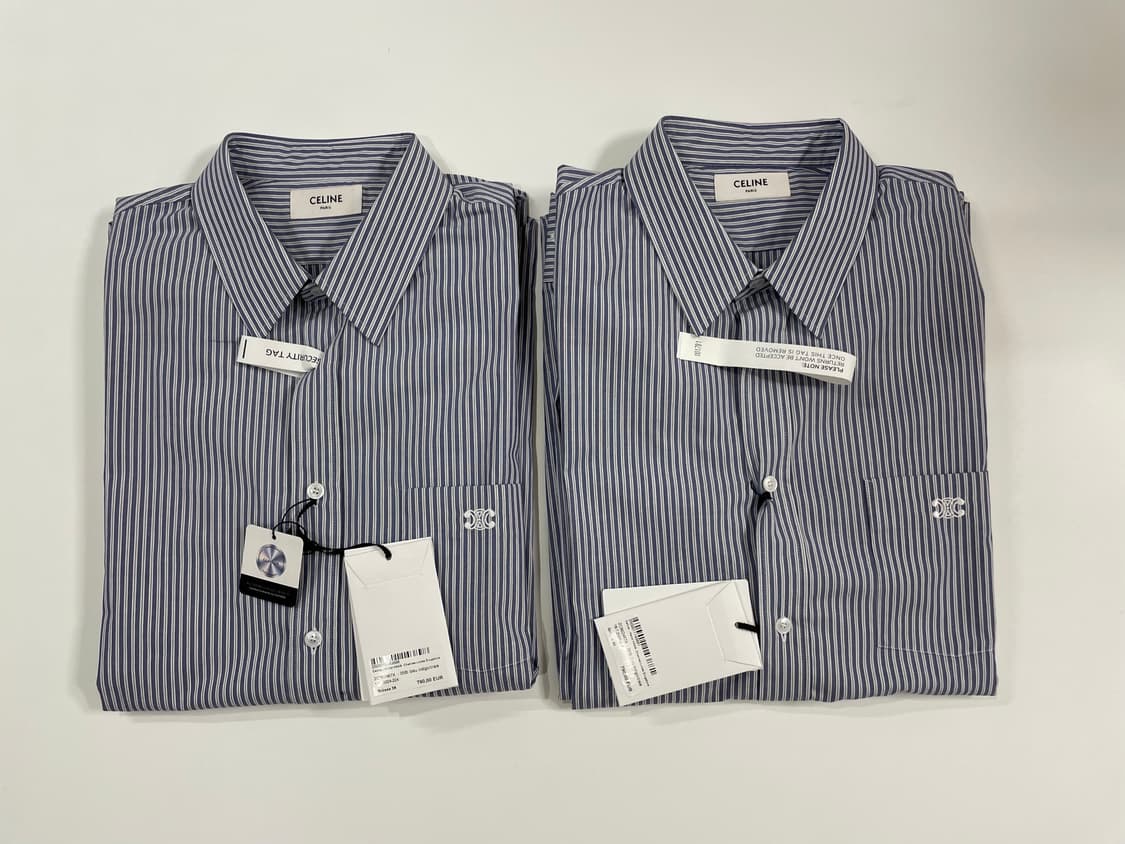 셀린느 스트라이프 셔츠 39, 40사이즈 새상품 판매 상품이미지5
