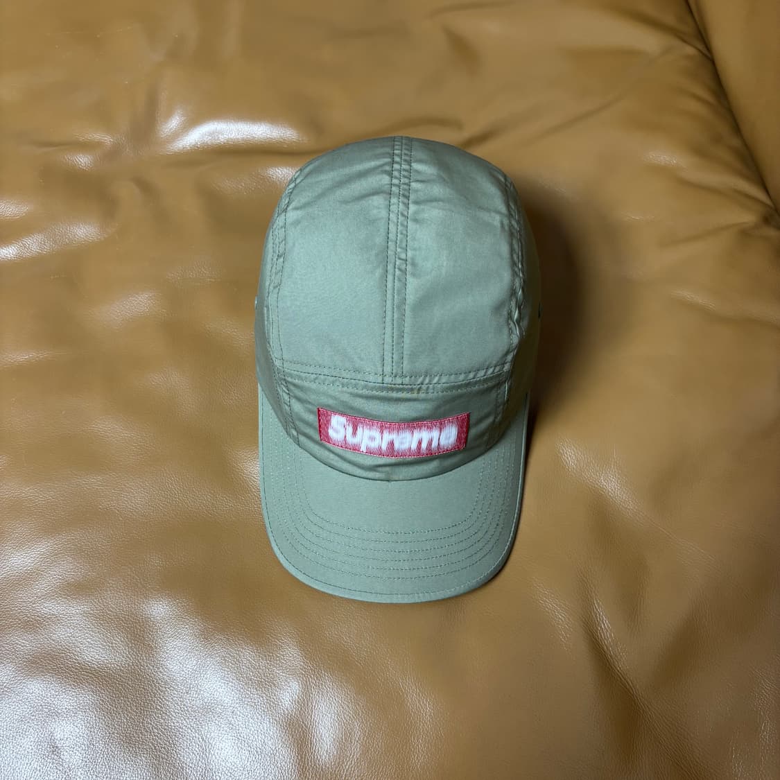 Supreme 슈프림 리버스 라벨 카키 캠프캡 모자 (Khaki) 상품이미지5