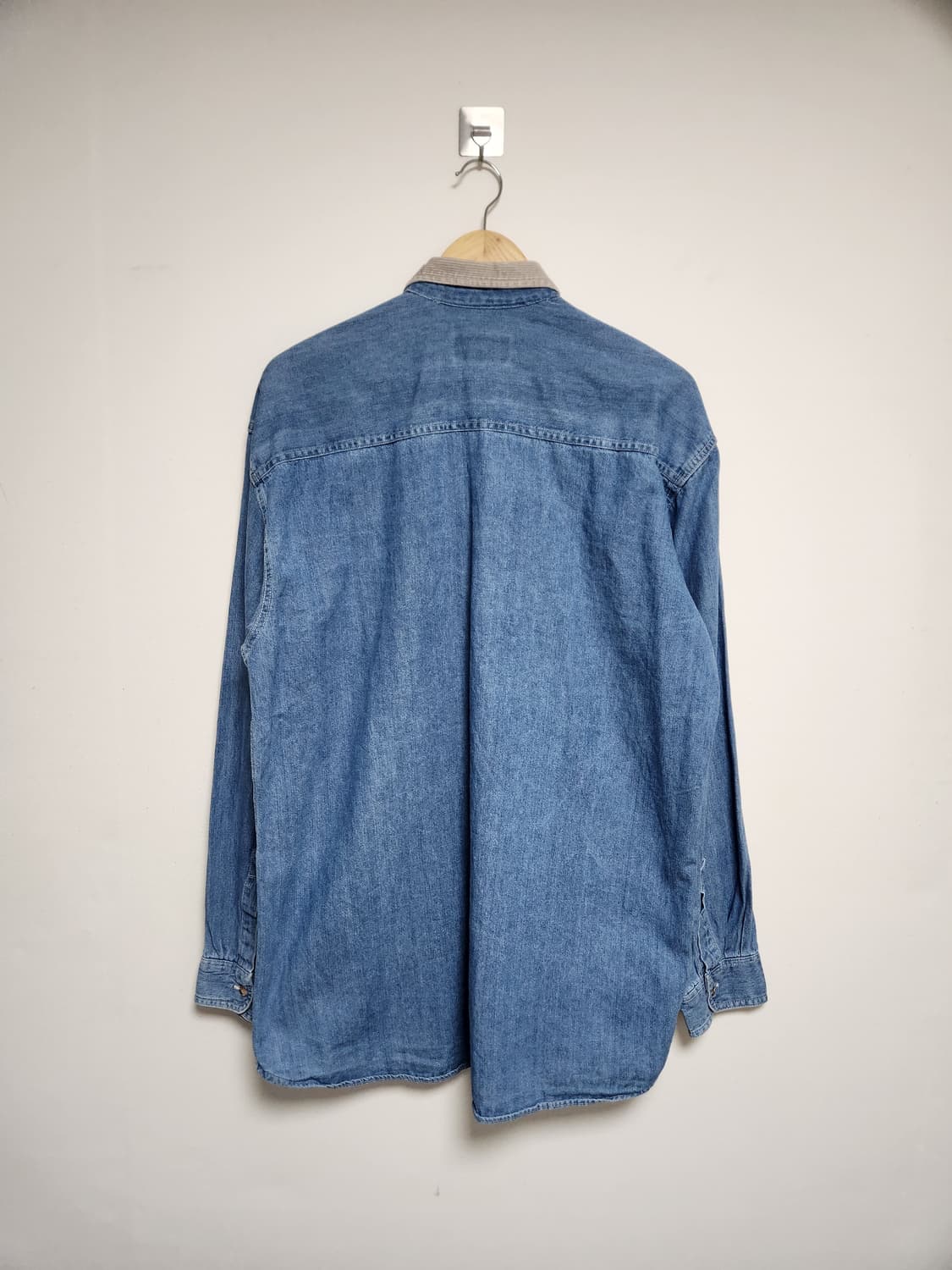 칼하트Carhartt 카라 배색 데님 셔츠 L - S191 상품이미지2