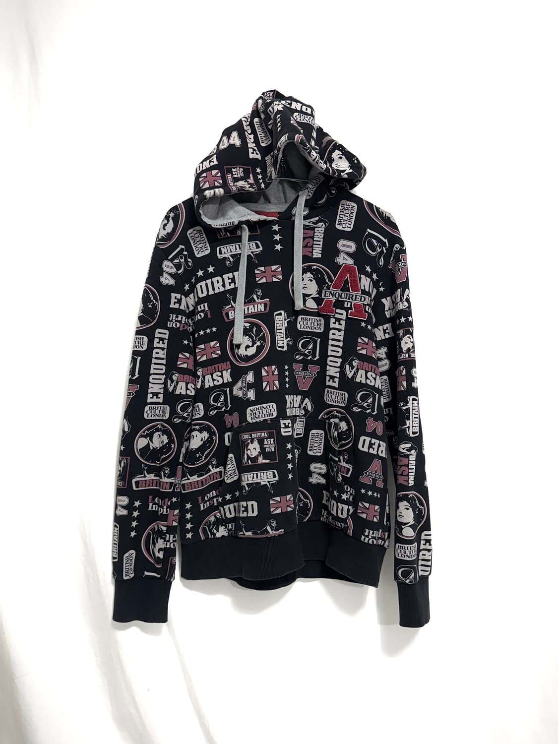 Vintage print hoodie 상품이미지1