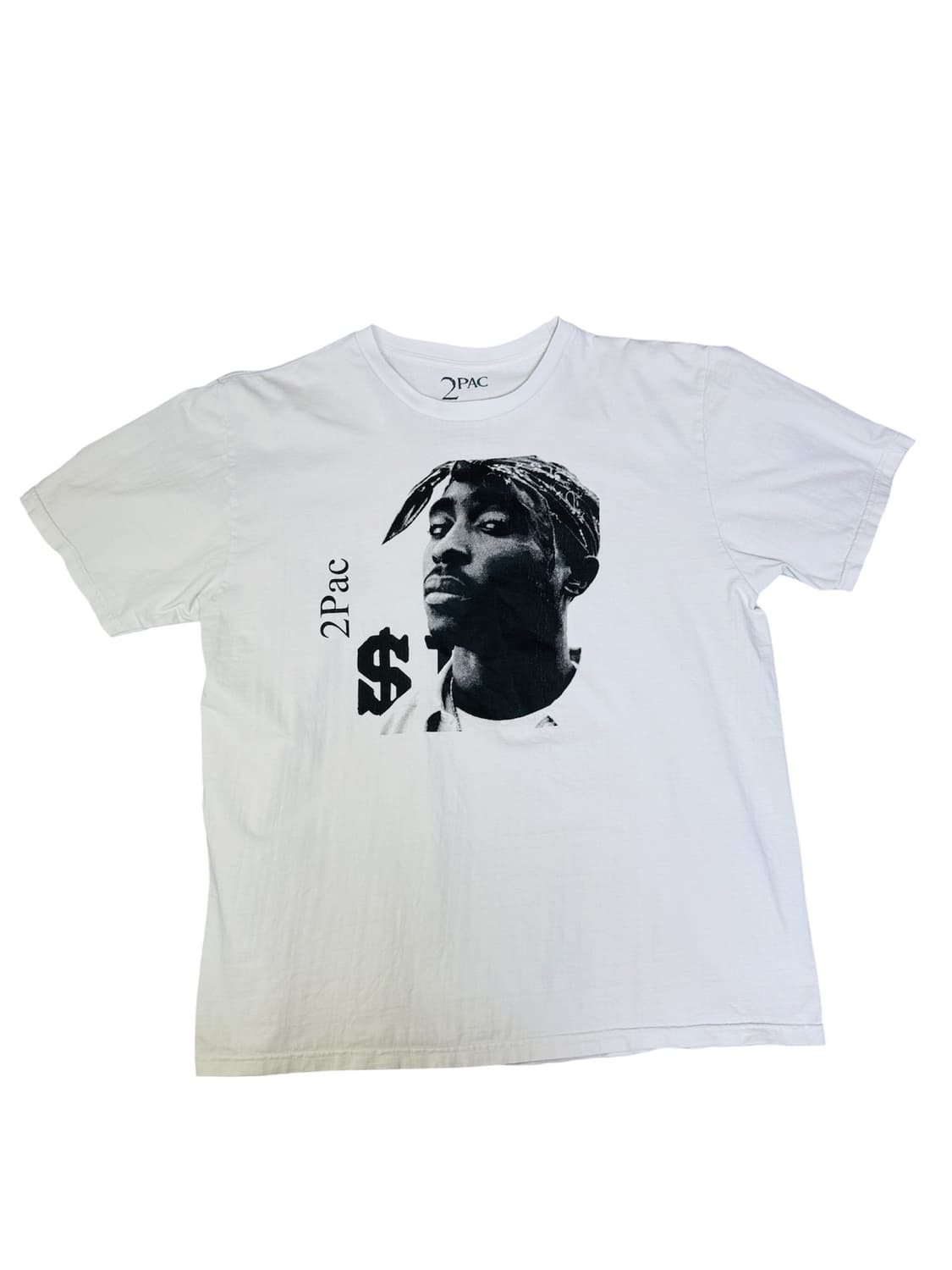 빈티지 투팍 2PAC 오피셜 티셔츠 오프화이트 XL 상품이미지1