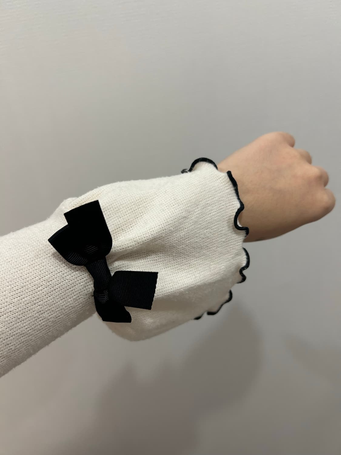 엑시즈팜 러블리 프릴 니트 상품이미지3