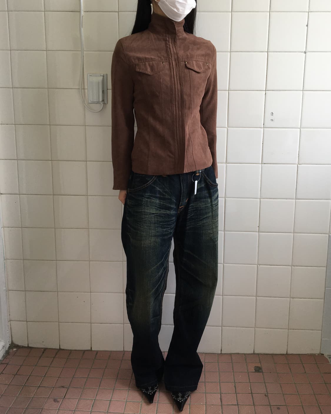 Line detail high neck jacket 상품이미지6