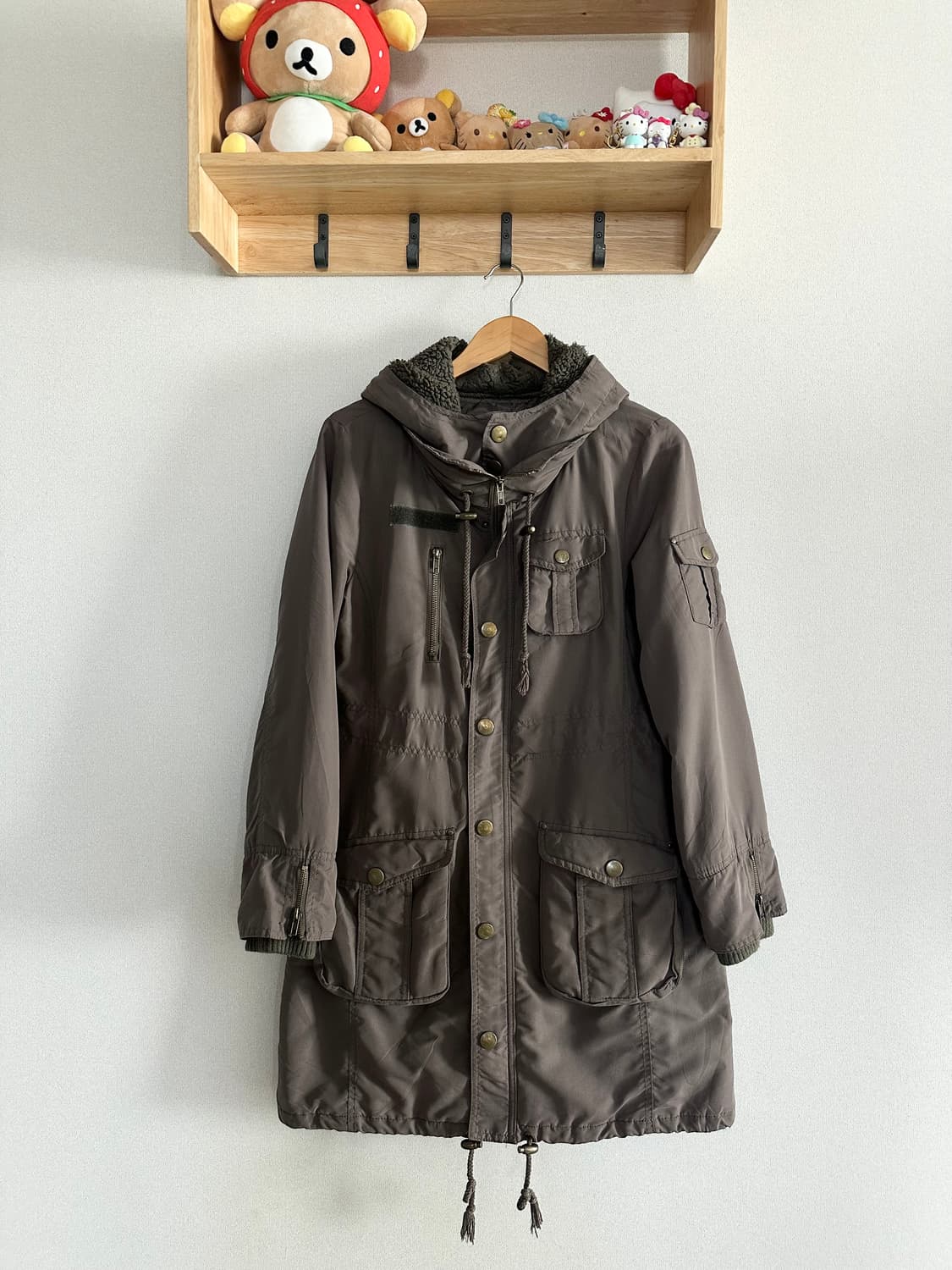 jpn 하구미 스즈코 히피 괴짜 y2k 그런지 디테일 야상자켓 상품이미지2