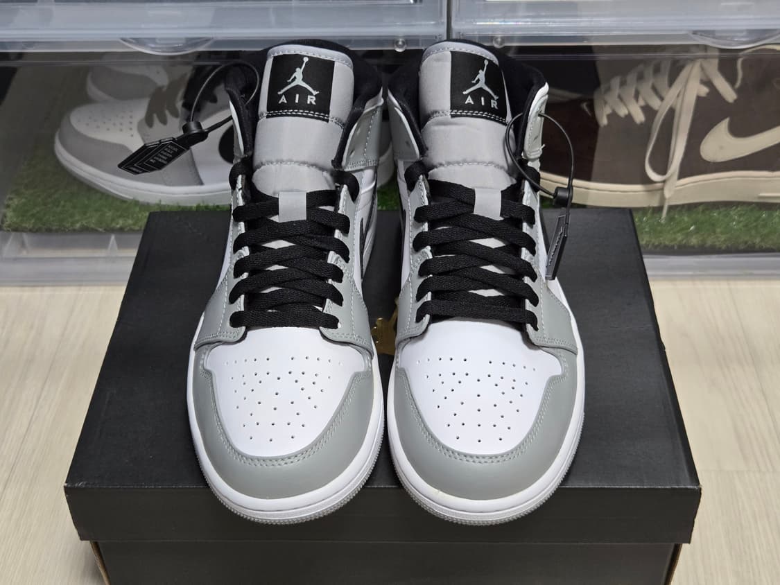 [판매](260)나이키 조던 1 미드 라이트 스모크 그레이 상품이미지4