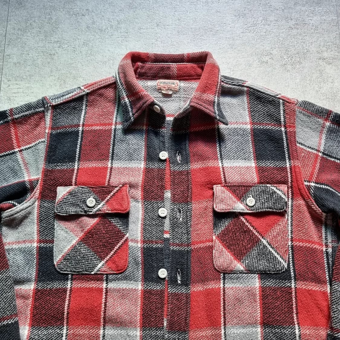 더블웍스 (by Ware House) 헤비코튼 플란넬 셔츠 38sz 상품이미지2