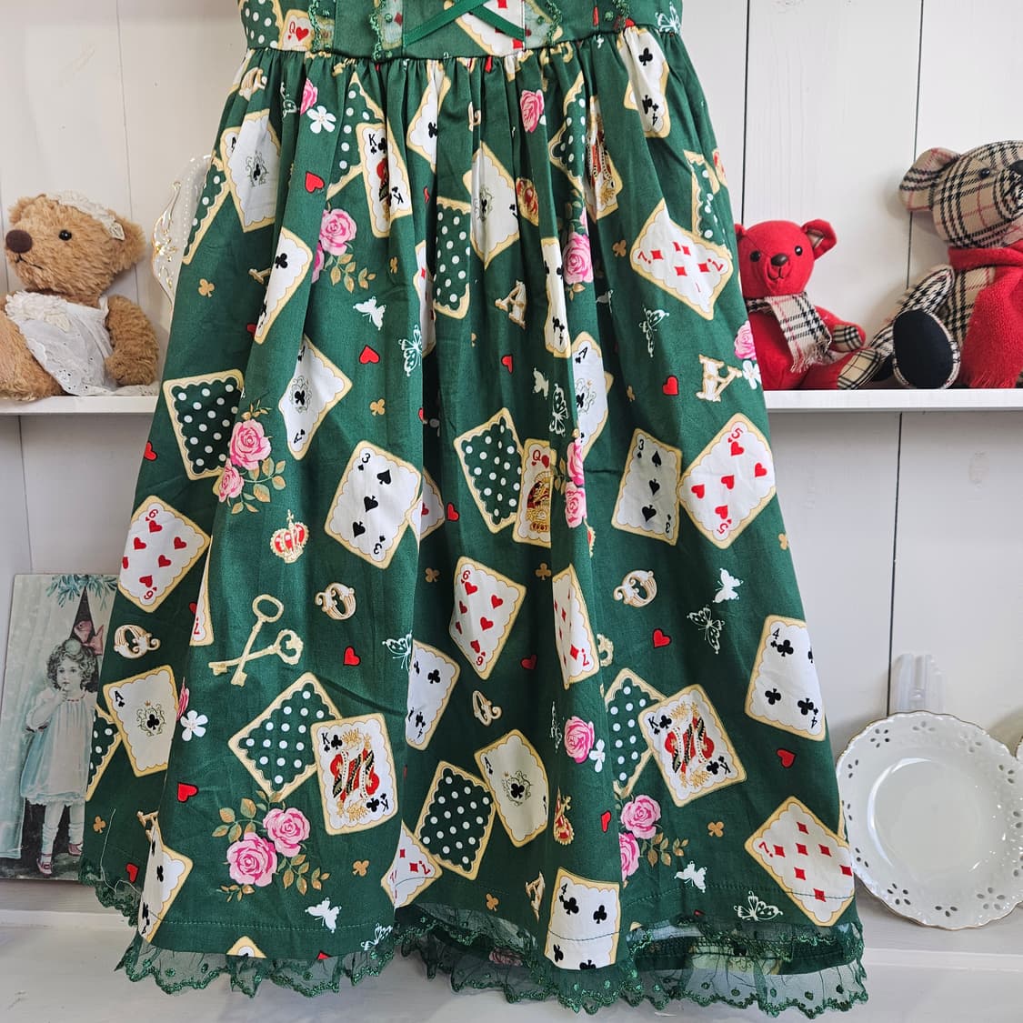 바디라인(BODYLINE) 카드패턴 로리타 원피스 상품이미지3