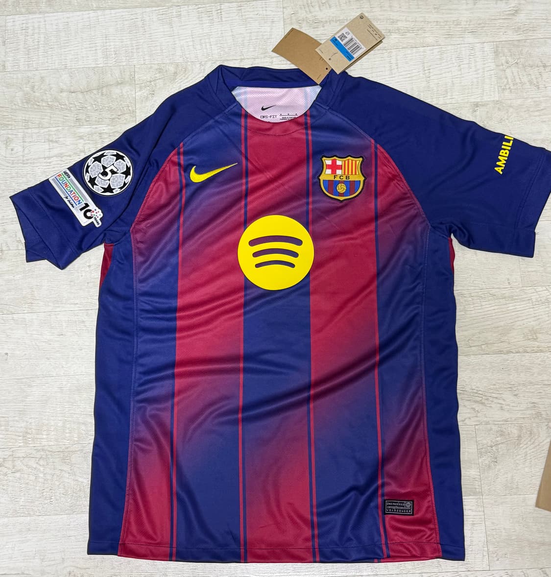 바르셀로나 2526 유니폼 챔피언스리그 패치  상품이미지1
