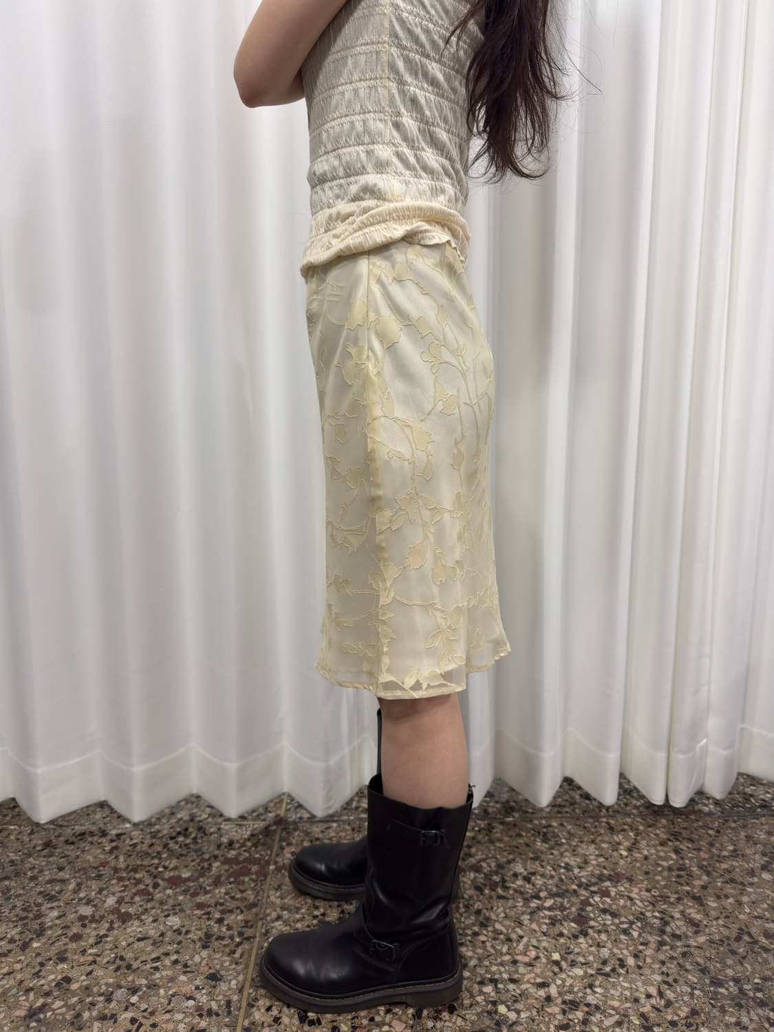 bosch flower pattern midi skirt  상품이미지4