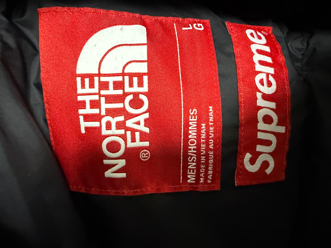 슈프림 노스페이스 스플릿 눕시 블랙 L 상품이미지5