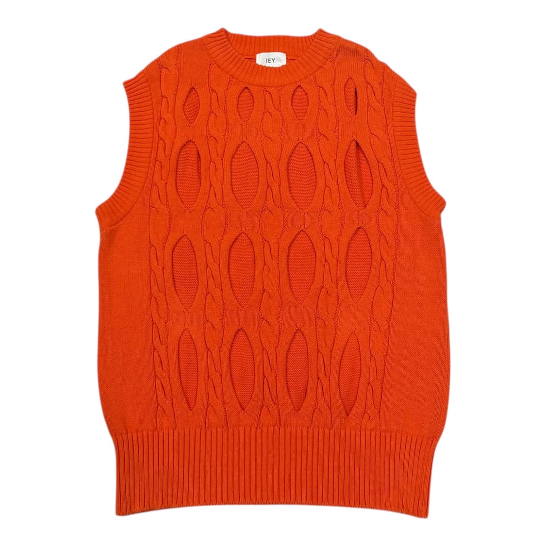 LEY 이에이 페리 니트조끼 베스트 오렌지 M 상품이미지3