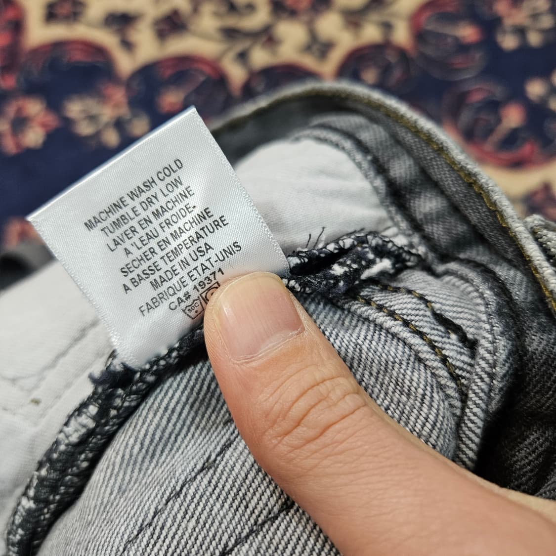 RE/DONE 리바이스 포켓 데미지 빈티지 무드 데님 팬츠 27size 상품이미지8