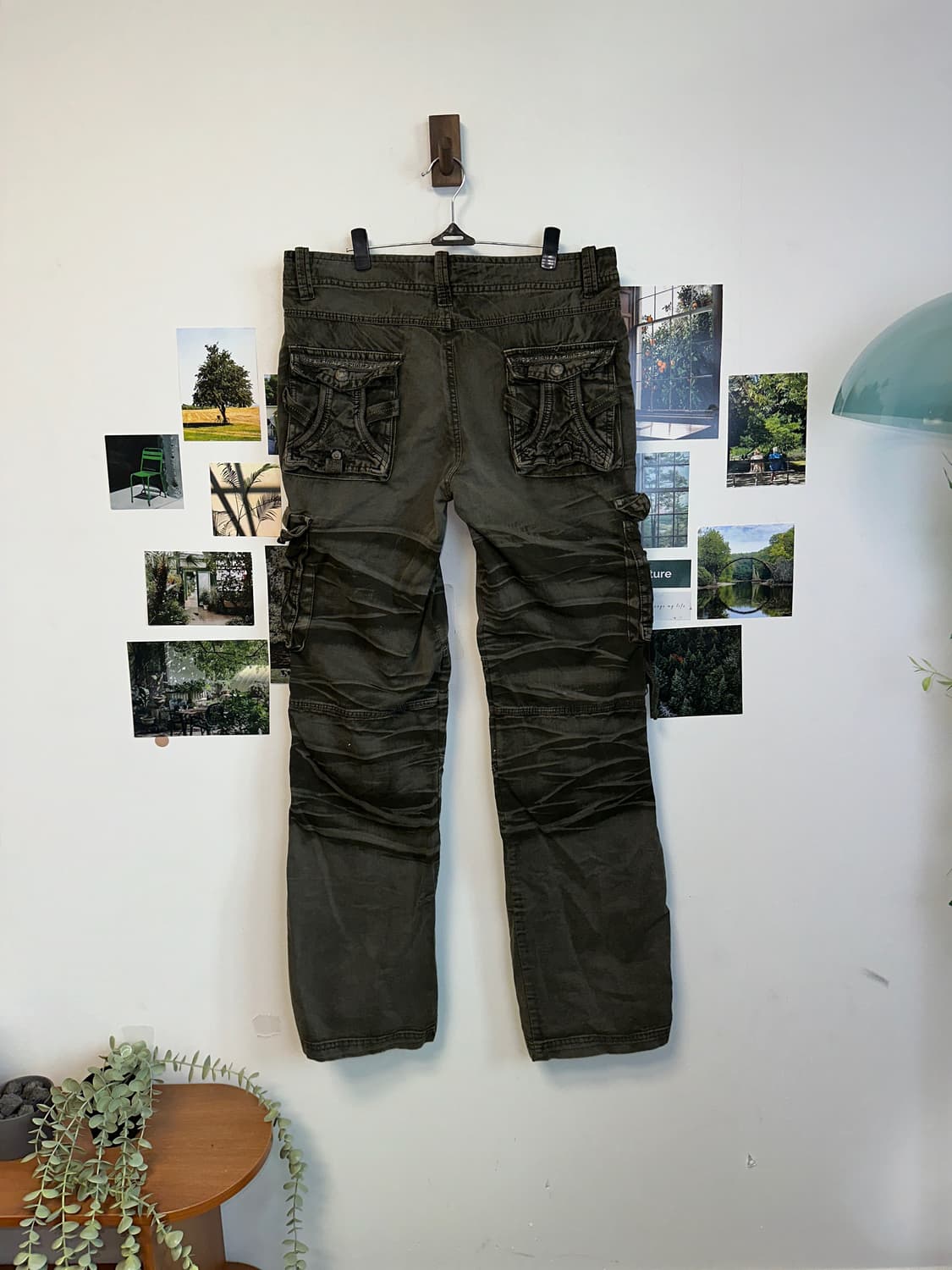 Ash khaki grunge pocket 카고팬츠 상품이미지4