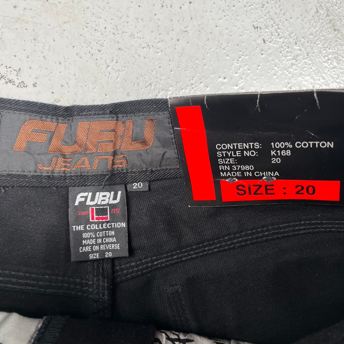 빈티지 Fubu 카펜터 데님 쇼츠 블랙 상품이미지4