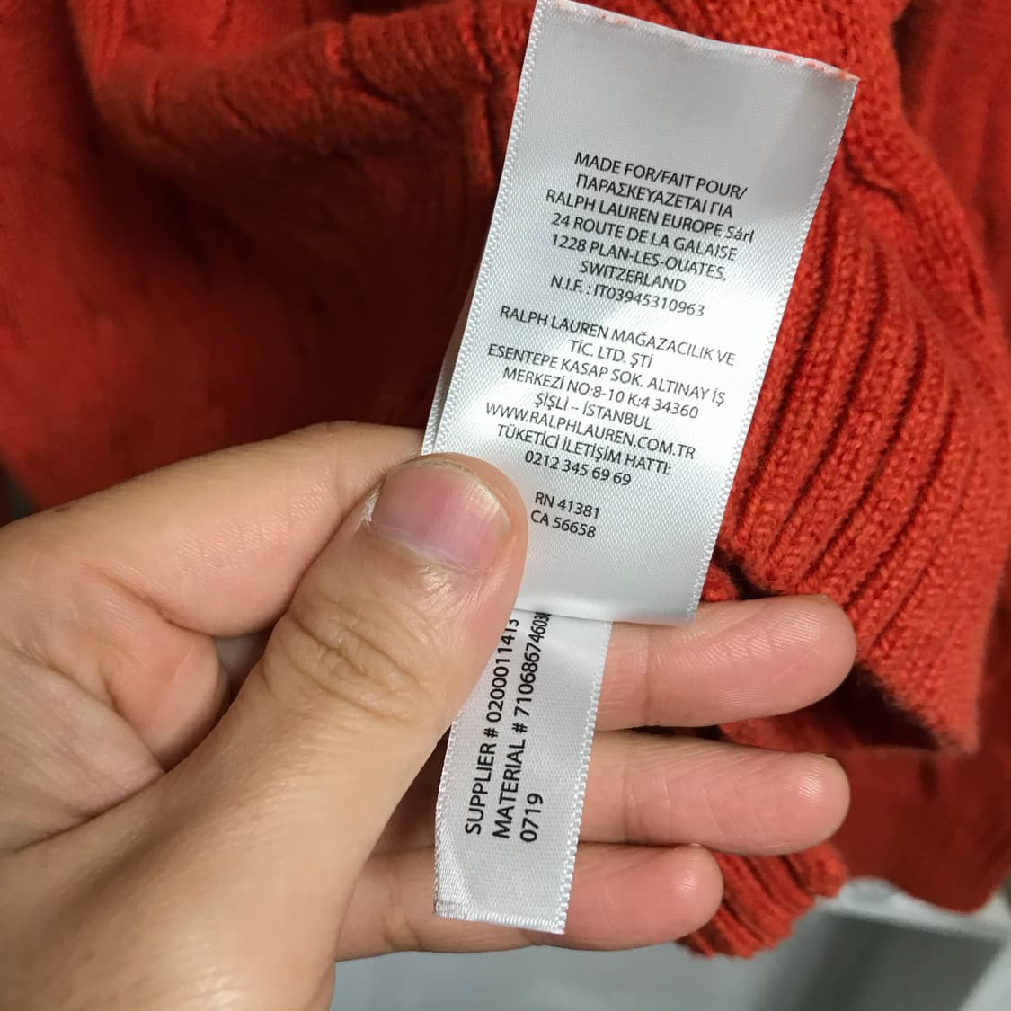 폴로 랄프로렌 신형라인 꽈배기니트 상품이미지8